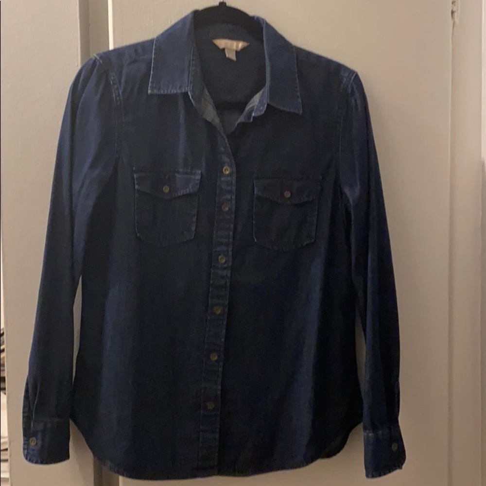 Banana Republic Soft Wash Denim Shirt SZ M
